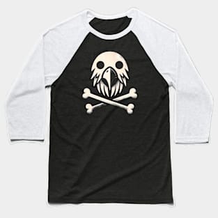 Jolly Roger Pirateflag Parrot Skull Crossbones Baseball T-Shirt